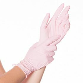 Gloves safe light nitril pink powder-free